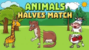 Animal Halves Match Puzzle