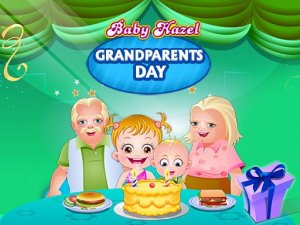 Baby Hazel Grandparents Day Fun