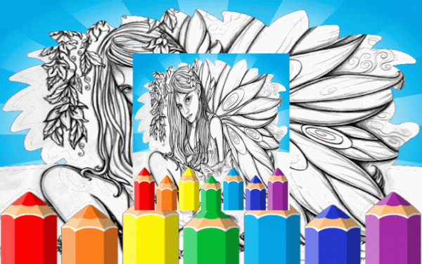 Fairy Coloring Book: Fantasy Art