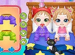 Cute Twin Care Baby Game