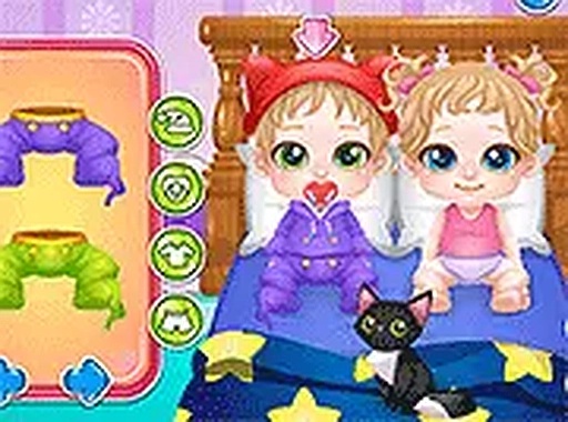 Cute Twin Care Baby Game