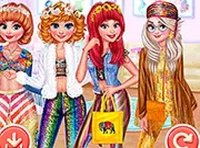 Princesses 70s Dress Up Game